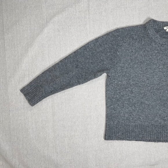 a.n.a A New Approach Gray Speckled Crewneck Long Sleeve Sweater - Small - Picture 3 of 6